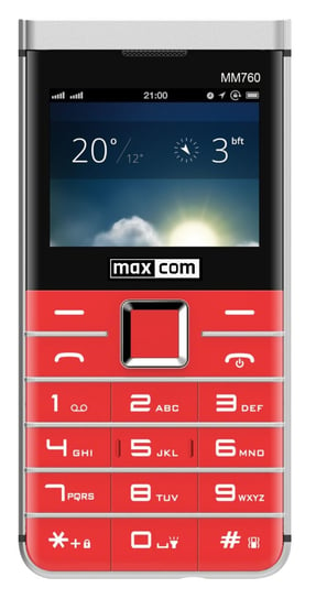 Telefon Maxcom Comfort MM760 czerwony Bluetooth Maxcom