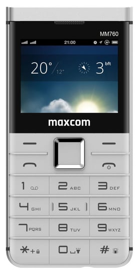 Telefon MAXCOM MM 760, Dual Sim, Biały Maxcom