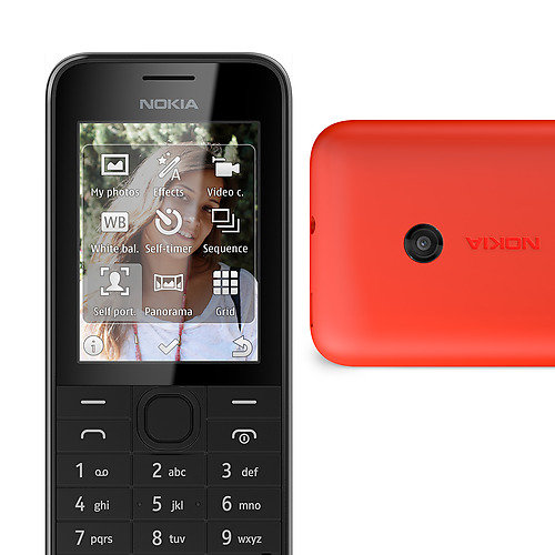 Telefon NOKIA 208, czerwona Nokia