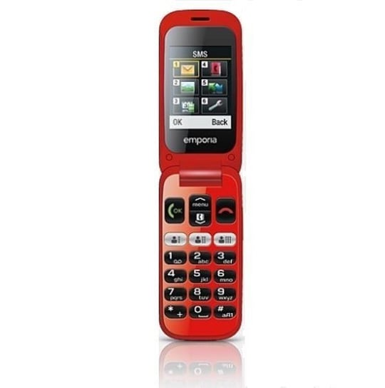 Telefon One V200 czarno-czerwony Emporia