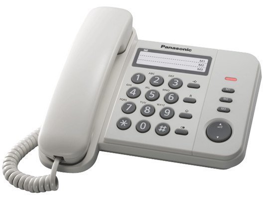Telefon przewodowy Panasonic KX-TS520FXW Biały Panasonic