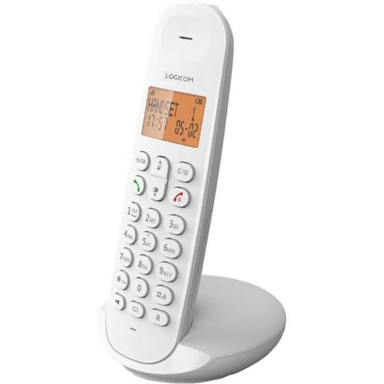 Telefon stacjonarny bezprzewodowy - LOGICOM - DECT ILOA 150 SOLO - Biały - Bez automatycznej sekretarki Logicom