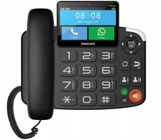 Telefon Stacjonarny Maxcom Comfort Mm42D Biurkowy Maxcom