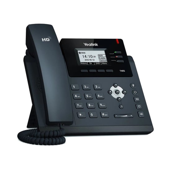 Telefon stacjonarny YEALINK SIP-T40G VoIP 2x RJ45 1000Mb/s, wyświetlacz, PoE Yealink