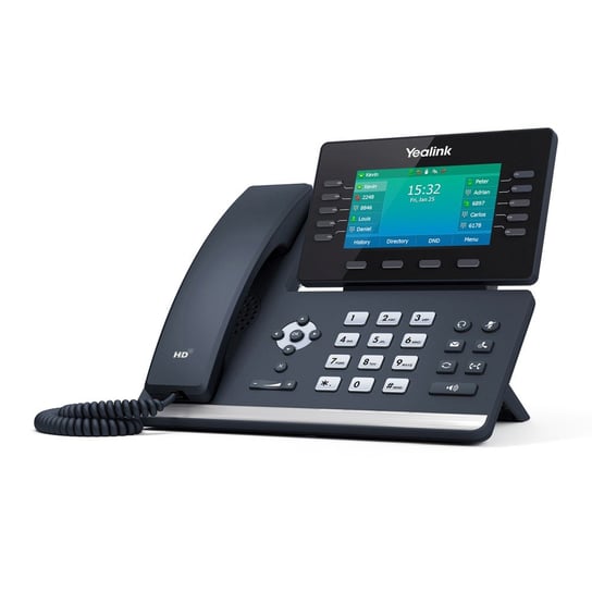Telefon stacjonarny YEALINK SIP-T54W VoIP 2x RJ45 1000Mb/s, wyświetlacz, PoE, USB, Wi-Fi, Bluetooth Yealink