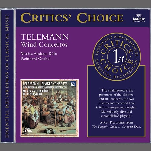 Telemann: Wind Concertos Musica Antiqua Köln, Reinhard Goebel