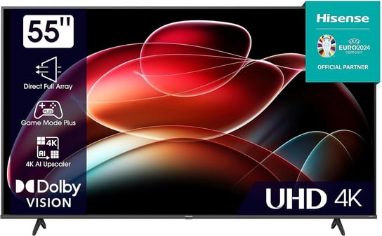 Telewizor Hisense 55E6KT 55" LED 4K UHD 60 Hz HDR Dolby HDMI SmartTV DVB-T2 HISENSE