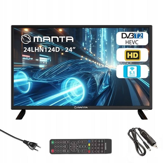 Telewizor LED Manta 24LHN124D 24" HD Ready czarny Inna marka