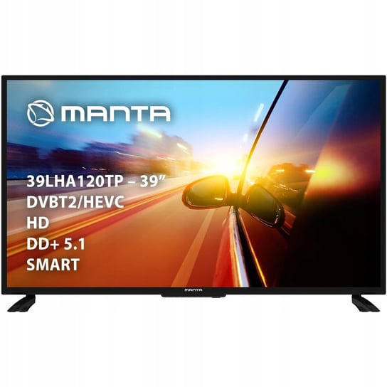 Telewizor Manta 39 cali Smart TV DVB-T2 39LHA120TP Wi-Fi Manta