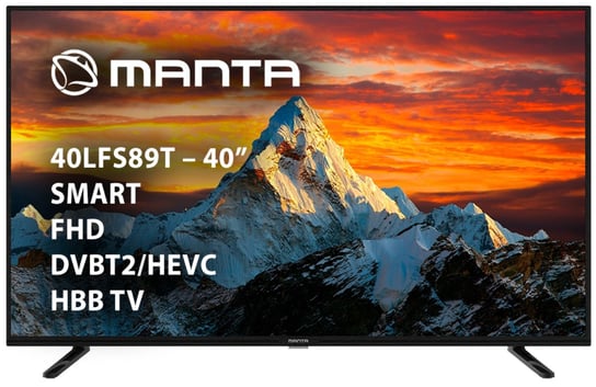 Telewizor MANTA 40LFS89T, LED, 40”, Full HD, USB, HDMI, Wi-Fi Manta