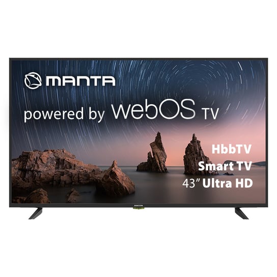 Telewizor MANTA 43LUW121D, LED, 43”, 4K UHD, USB, HDMI, Wi-Fi, SmartTV, HDR Manta
