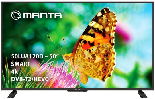 Telewizor MANTA 50LUA120D, LED, 50”, 4K UHD, USB, HDMI, Wi-Fi, SmartTV Manta