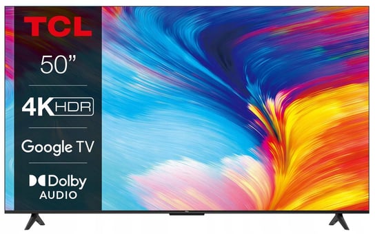 Telewizor TCL 50P631 50" LED 4K UHD Android TV 50-60 Hz DVB-T2, czarny TCL