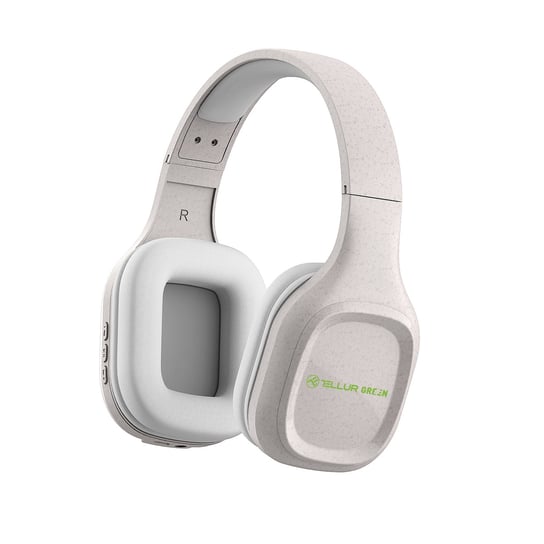 Tellur Green Bluetooth Over-Ear Headphones Pulse, Foldable, Cream TELLUR