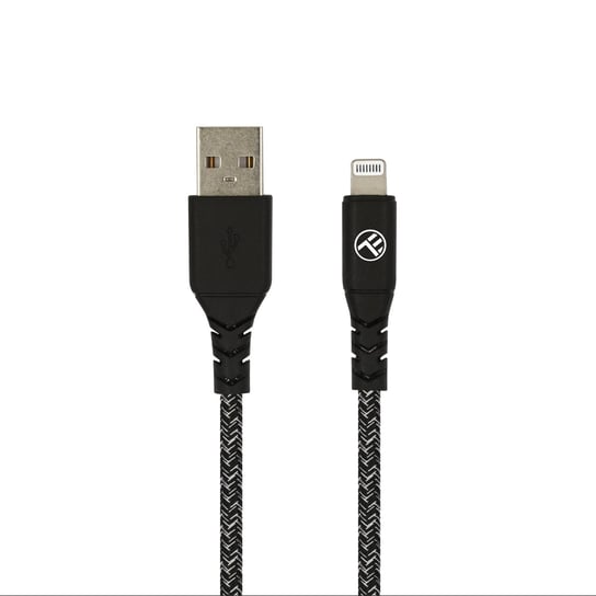Tellur Green Data Cable, Apple Mfi Certified, Usb To Lightning, 2.4A, 1M, Nylon, Recycled Plastic, Black TELLUR