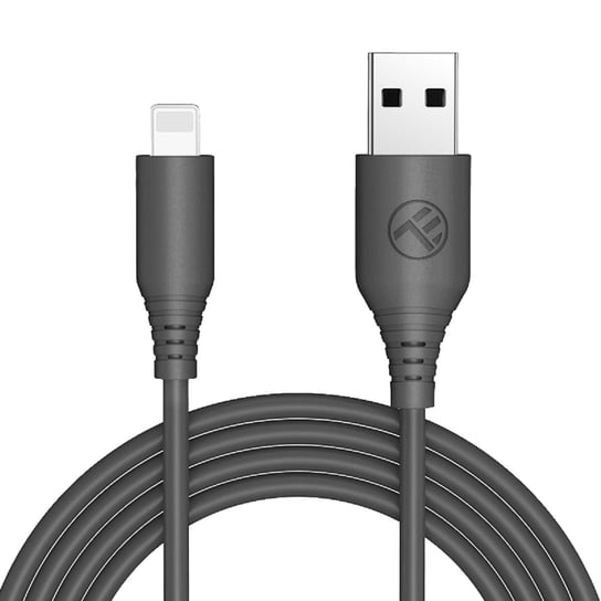 Tellur Silicone Data Cable, Usb To Lightning, 3A, 1M, Black TELLUR
