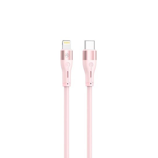 Tellur Silicone Type-C To Lightning Cable, Pd18W, 1M, Pink TELLUR