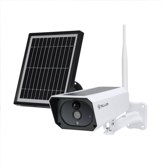Tellur WIFI Solar Camera, 1080P, PIR, White TELLUR