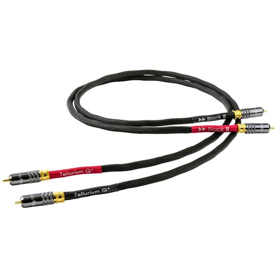 Tellurium Q Black II RCA - Komplet kabli interkonekt RCA - RCA 2 x 3.5m : Długość - 3,5m Tellurium Q
