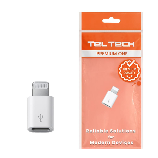 Teltech Adapter USB-C - Lightning TELTECH