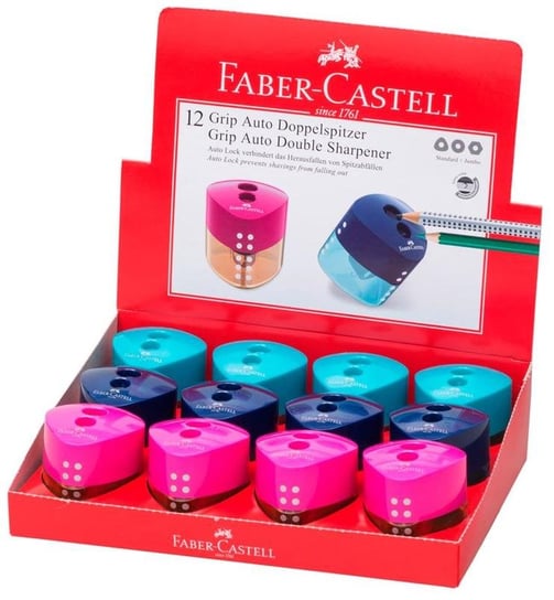 Temperówka Podwójna Grip Auto Trend 19, Faber-Castell Faber-Castell