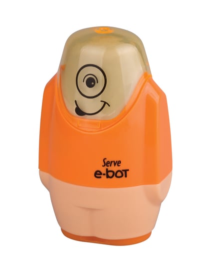 Temperówka Z Gumką Serve E-Bot Pomarańczowa Robot Inna marka