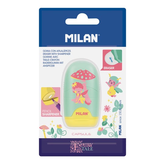 Temperówko - gumka MILAN CAPSULE FAIRY TALE na blistrze Milan