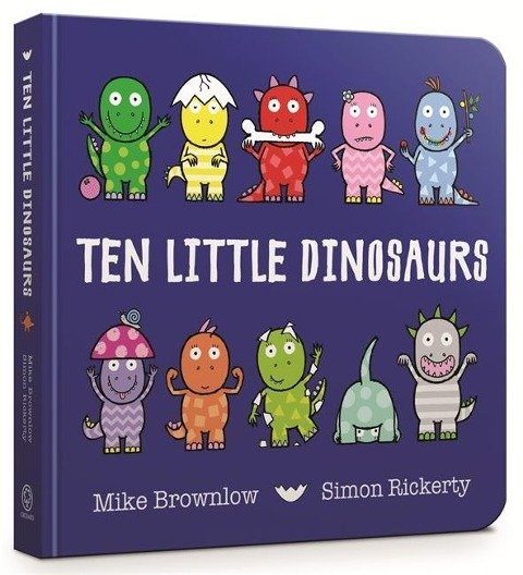 Ten Little Dinosaurs Board Book Brownlow Mike