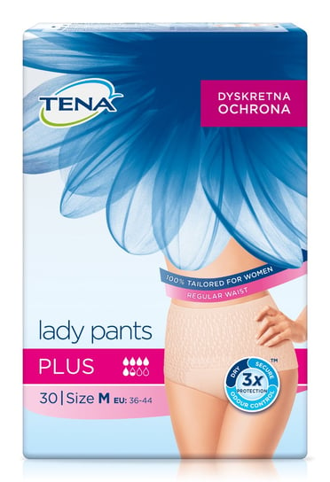 Tena, Lady Pants Plus, bielizna chłonna M, 75-105 cm, 30 szt. Tena