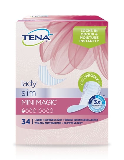 Tena, Lady Slim Mini Magic, specjalistyczne wkładki, 34 szt. Tena