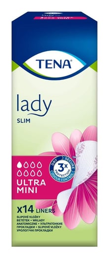 Tena, Lady Slim Ultra Mini, wkładki higieniczne, 14 sztuk Tena