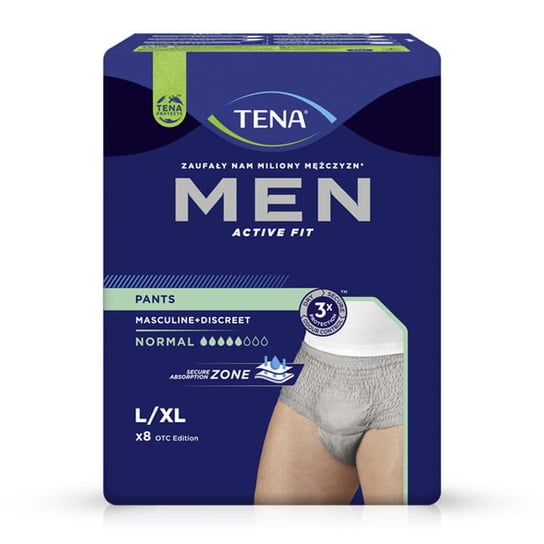 Tena Men Pants Normal, Bielizna chłonna, L/XL, 8szt. Tena
