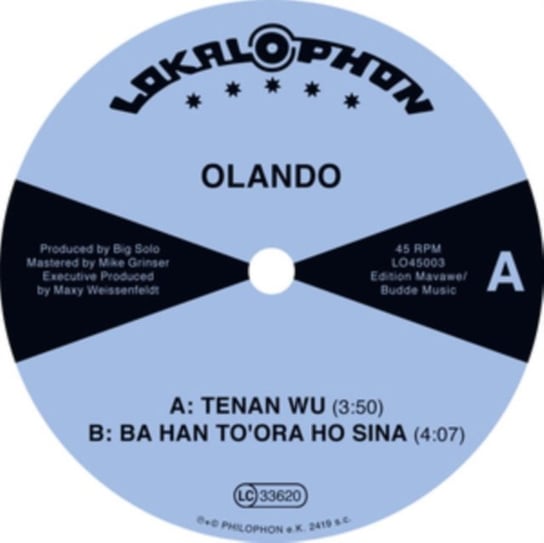 Tenan Wu, płyta winylowa Olando