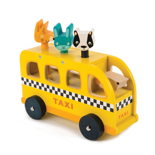 Tender Leaf Toys, samochód Taksówka ze zwierzątkami Tender Leaf Toys