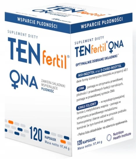 TENfertil ONA, Wsparcie płodności, 120 kaps. Nutrition Health Institute
