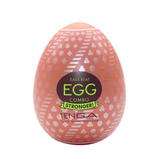Tenga, Easy Beat Egg Combo Stronger Jednorazowy Masturbator W Kształcie Jajka TENGA