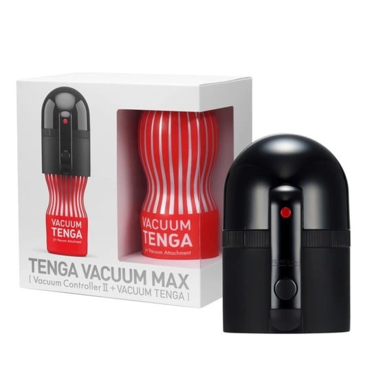 Tenga, Vacuum Max Zestaw Masturbator Wielokrotnego Użytku + Nasadka TENGA