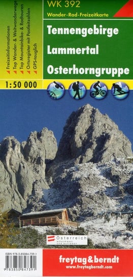 Tennengebirge, Lammertal, Osterhorngruppe. Mapa 1:50 000 Freytag & Berndt