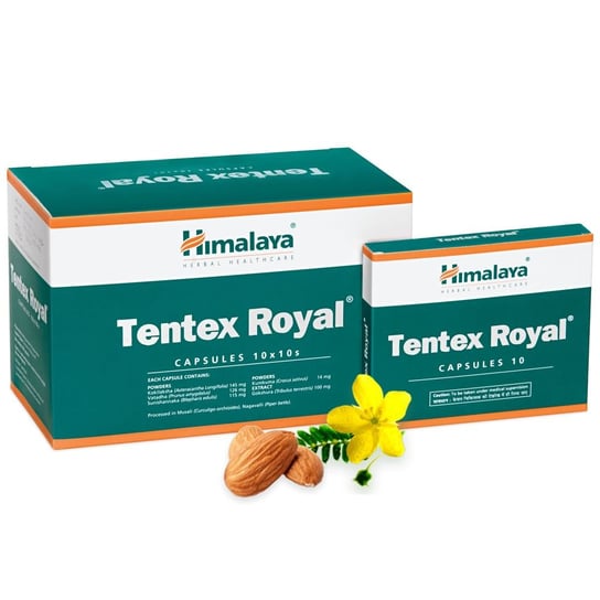 Tentex Royal potencja erekcja HIMALAYA Suplement diety, 10 kapsułek Inna marka