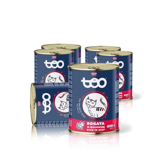TEO BOGATA W WOŁOWINĘ 6 x 850 G Expand  Karma mokra dla kota TEO bogata w wołowinę 6 x 850 g PUPIL Foods