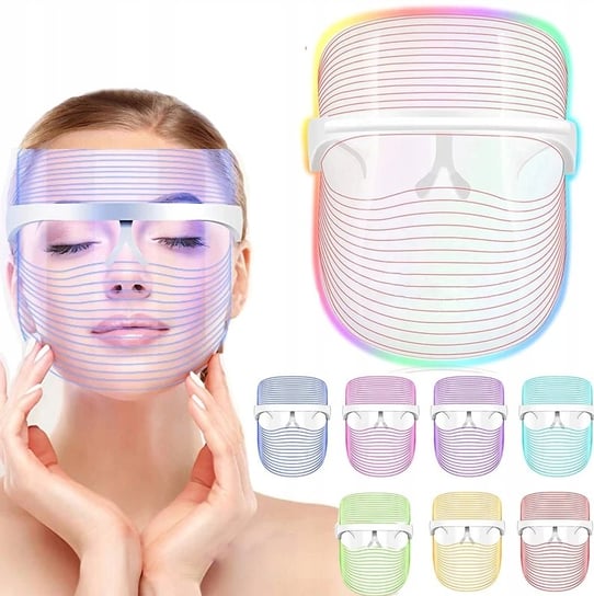 Terapia Fotonowa Maska Led 7 Kolorów Akumulator Inne