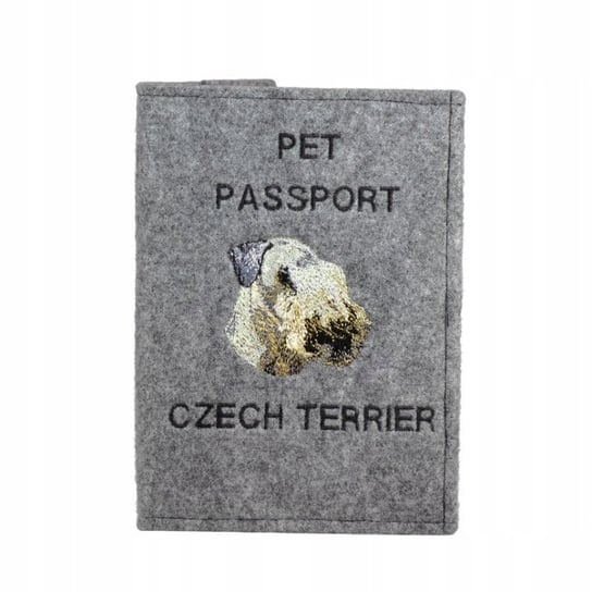 Terier czeski Haftowany pokrowiec na paszport Inna marka