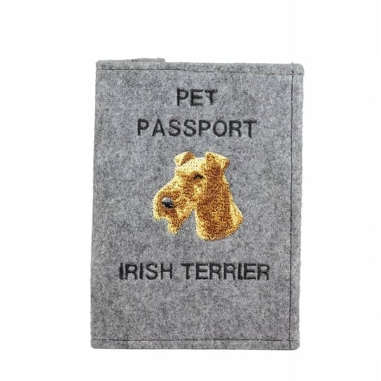 Terier irlandzki Haftowany pokrowiec na paszport Inna marka