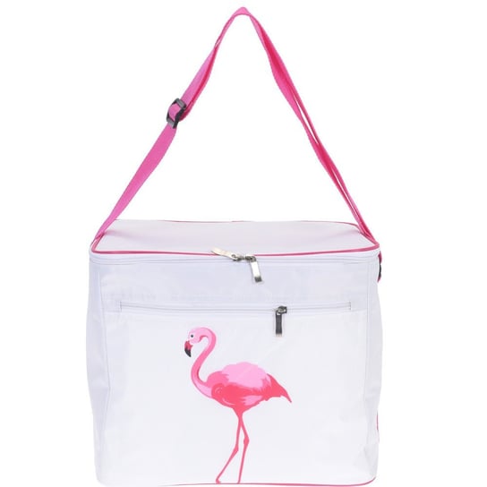 Termiczna torba turystyczna EH EXCELLENT HOUSEWARE Flamingo, biało-różowa, 25x27x32 cm EH Excellent Houseware