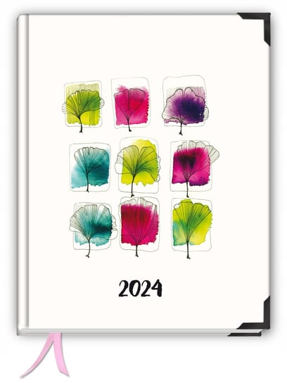 Terminarz 2024 Książkowy Szyty 2Dni=1Strona Tygodniowy A5+ Kalendarz Roczny TADAPLANNER