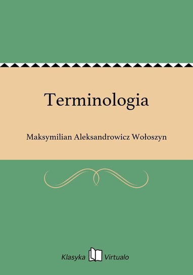 Terminologia Wołoszyn Maksymilian Aleksandrowicz