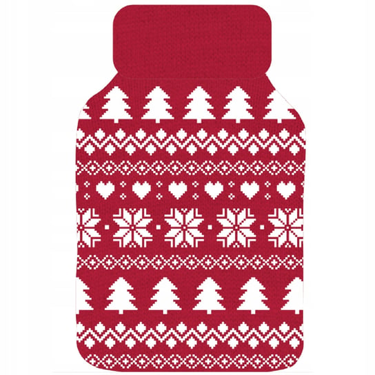 Termofor czerwony SOXO ogrzewacz w sweterku świątecznym SOXO