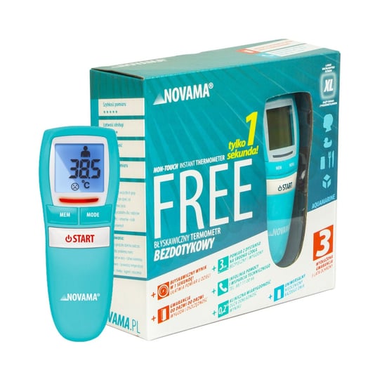 Termometr bezdotykowy NOVAMA Free Colors Aquamarine Novama