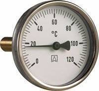 Termometr bimetaliczny BiTh 80,fi80 mm, 0÷120°C, L 100 mm, G1/2'' ax, kl. 2 AFRISO 63808 AFRISO