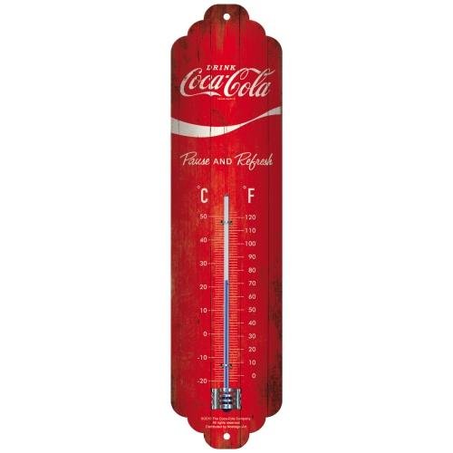 Termometr Coca-Cola - Logo Red Wav Nostalgic-Art Merchandising